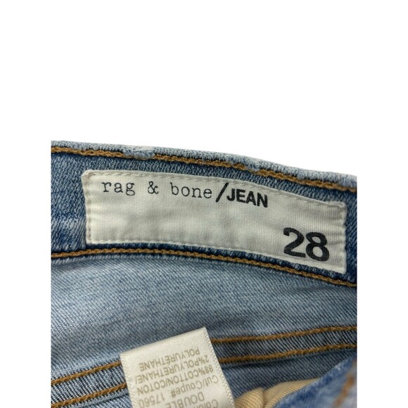 Rag & Bone Women's Size 28 Distressed Mid-Rise Ankle Skinny Jeans 28"Wx27"Inseam - Picture 10 of 16